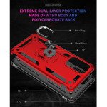 Wholesale Tech Armor Ring Stand Grip Case with Metal Plate for Samsung Galaxy A02S (Red)